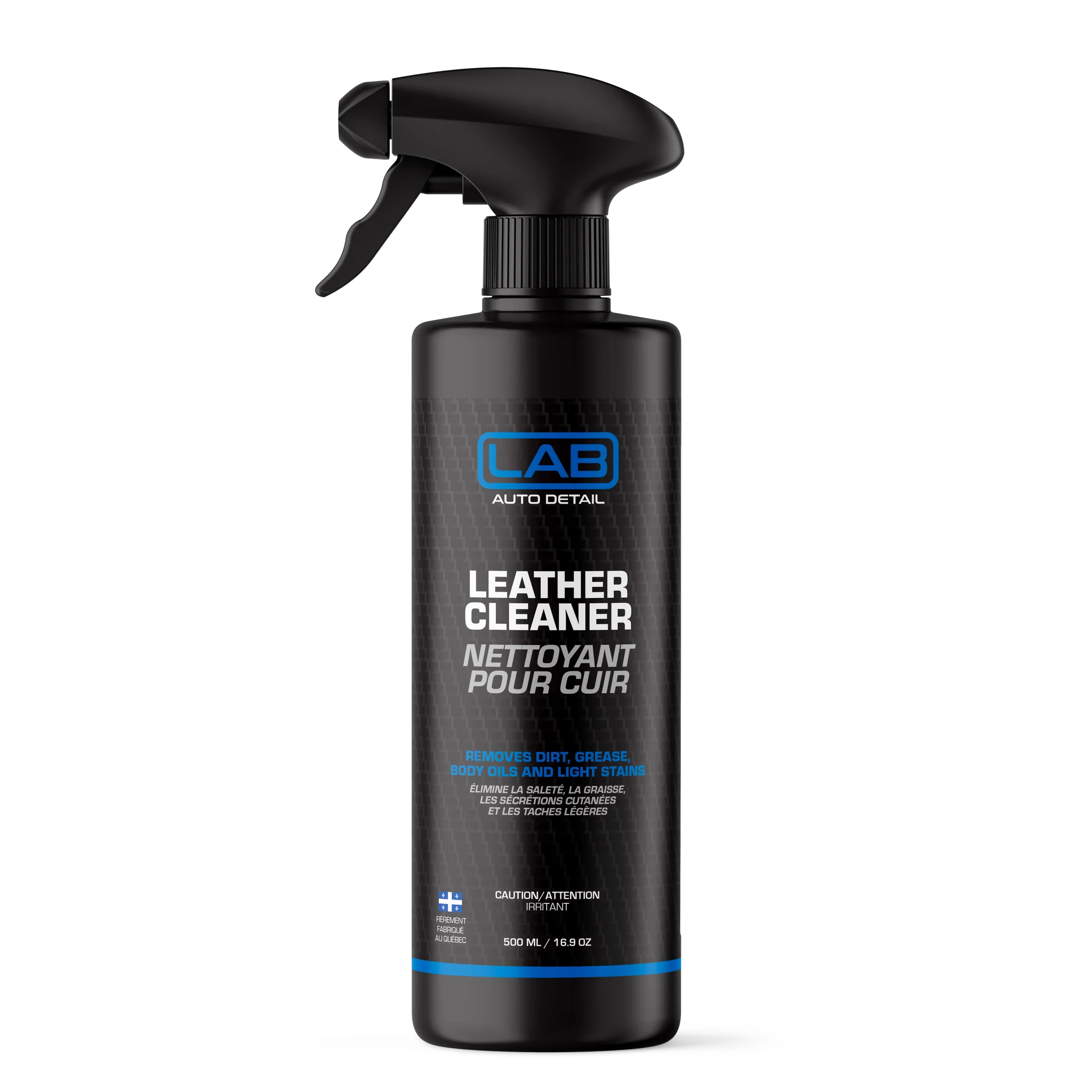 Lab Auto Detail Leather Cleaner 500 ml spray bottle for automotive leather seats and trim