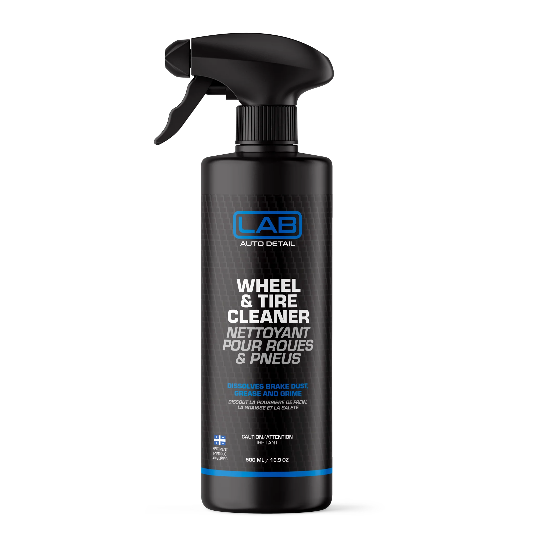 Lab Auto Detail Wheel & Tire Cleaner 500 ml spray bottle for dissolving brake dust and road grime
