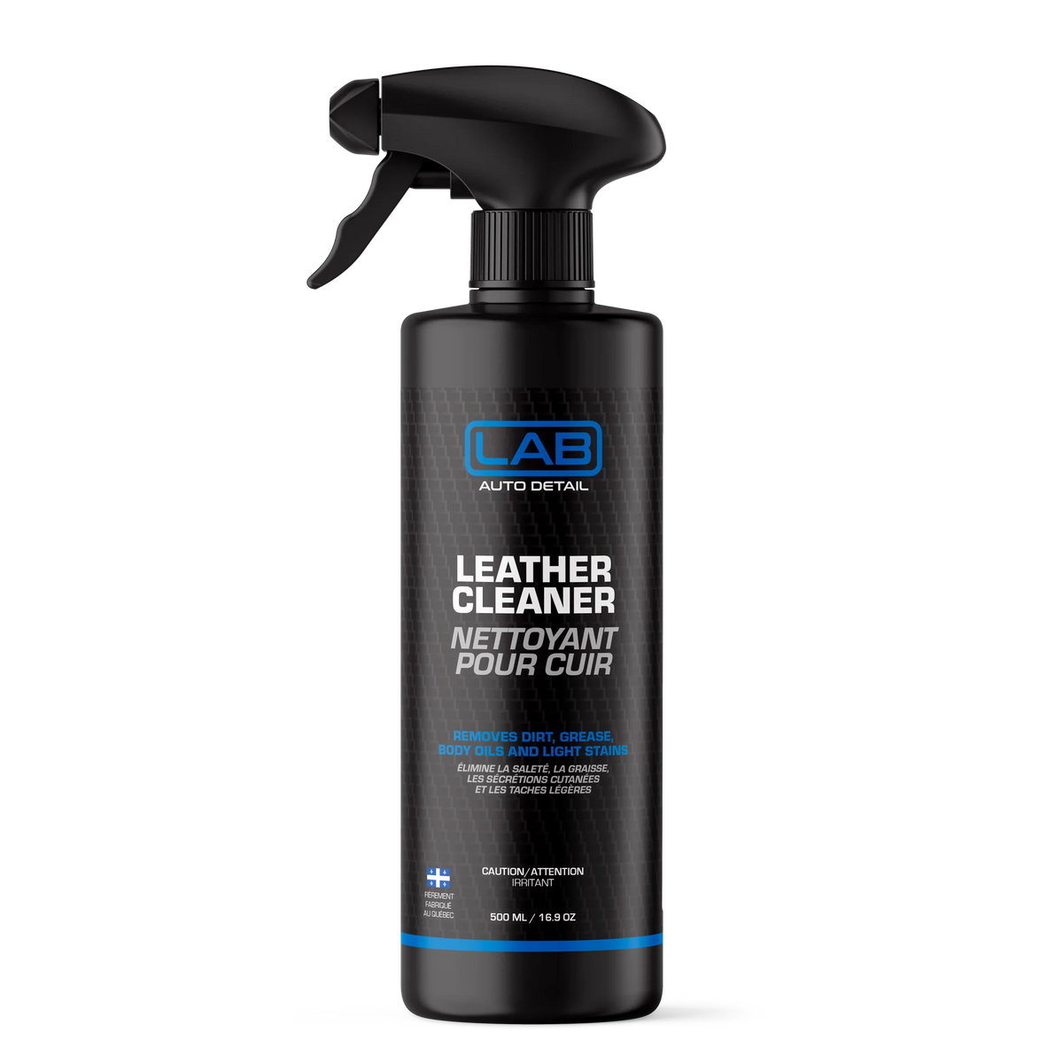 Lab Auto Detail Leather Cleaner 500 ml spray bottle for automotive leather seats and trim
